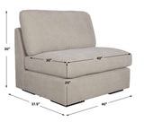Refuge Armless Sand Sofa - Beige by Uttermost - View 9