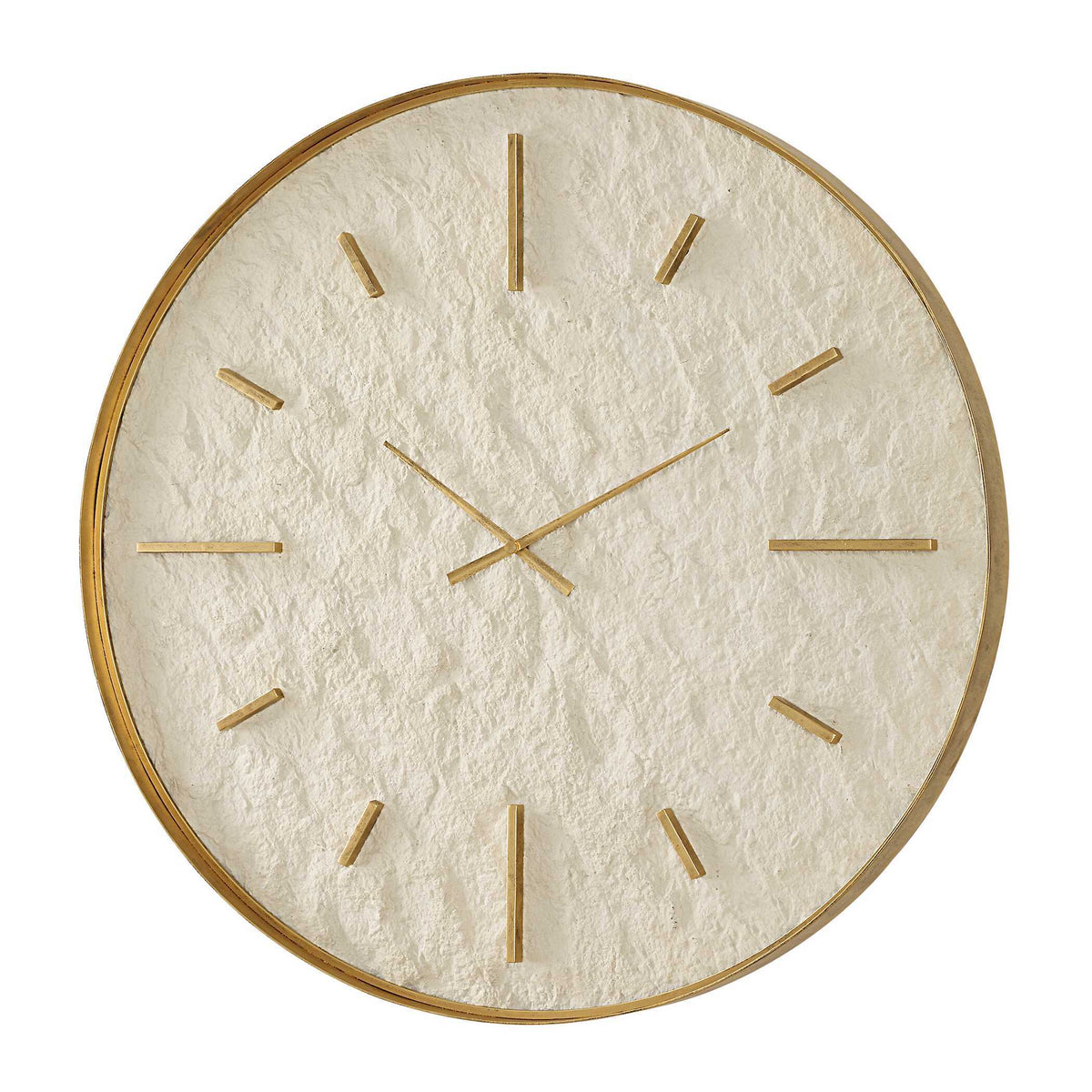 Stone Serenity Wall Clock - Light Brown by Uttermost - View 4