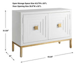 Aiken 2 Door Cabinet - White by Uttermost - View 9