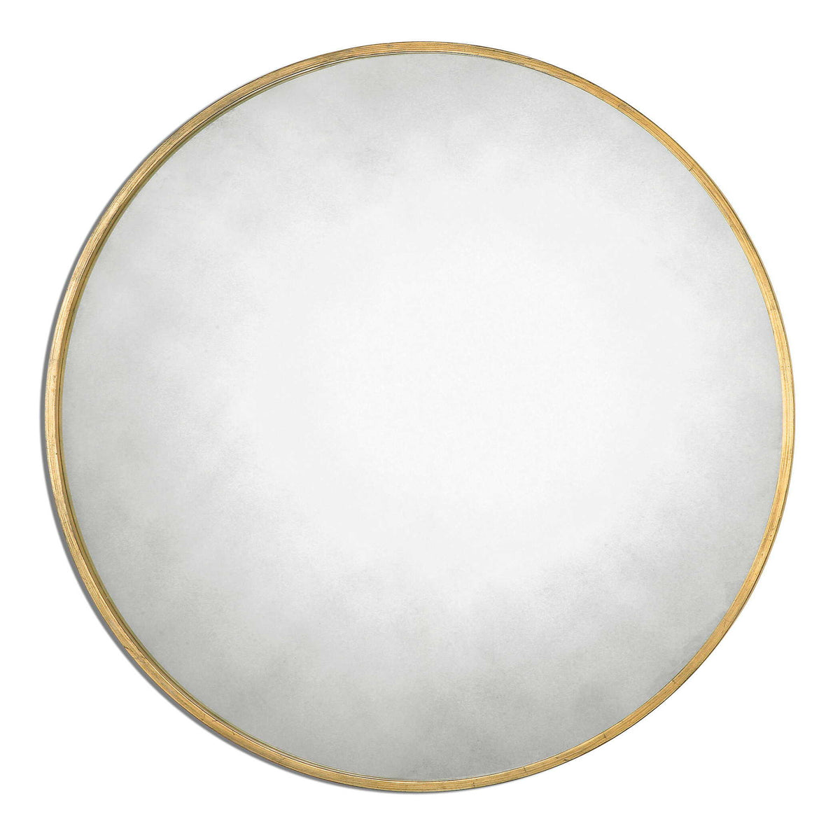 Junius Round Mirror - Gold by Uttermost - View 1