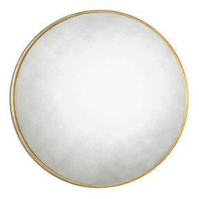 Junius Round Mirror - Gold by Uttermost - View 1