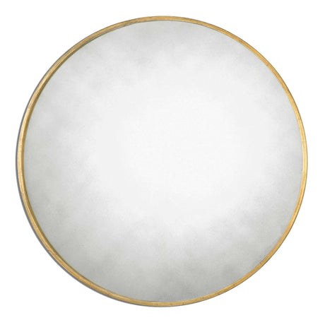 Junius Round Mirror - Gold by Uttermost - View 1