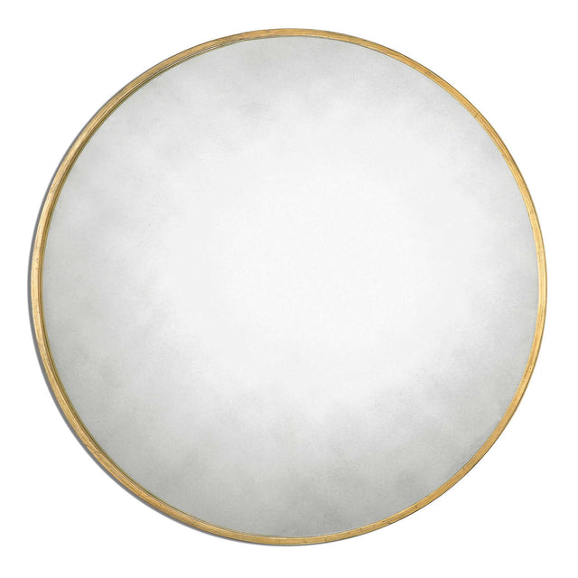 Junius Round Mirror - Gold by Uttermost - View 1