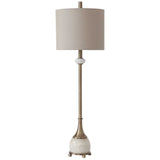 Natania Plated Buffet Lamp Brass - Yellow / Beige by Uttermost - View 3