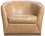 Fairfax Swivel Chair - Light Brown by Hooker Furniture - View 4