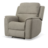 Henry Power Recliner With Power Headrest & Lumbar - Fog | Flexsteel