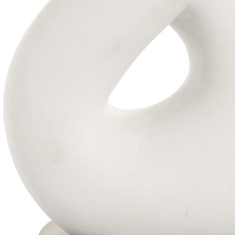 Meridian Ivory Stone Table Lamp - White by Uttermost - View 6