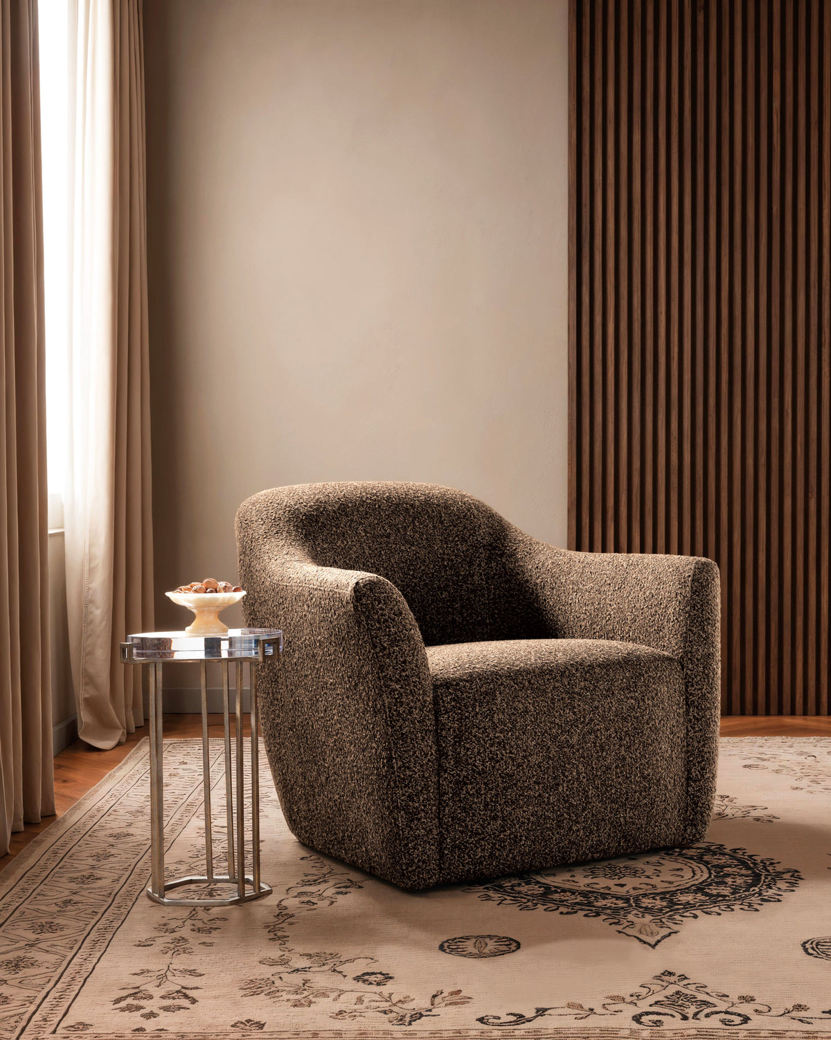 Everett Swivel Chair - Dark Brown by Hooker Furniture - View 6