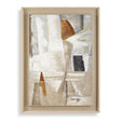 Hide & Seek Abstract Art Black / Brown / Gray / Orange / White / Woodtone - Light Brown by Uttermost - View 1