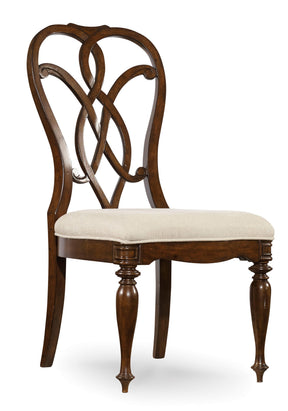 Leesburg Splatback Side Chair - Beige / Dark Brown by Hooker Furniture - View 1