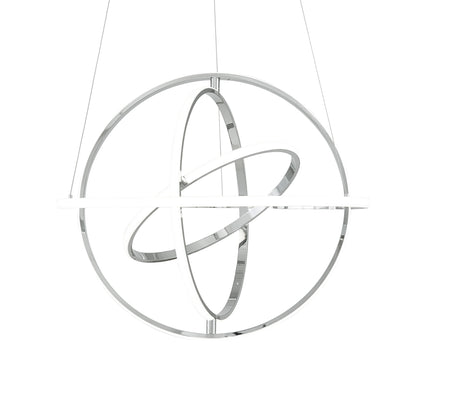 Oxford LED Adjustable Chandelier // Chrome  | Finesse - sold by Home Elegance USA