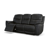 Crew Power Reclining Sofa With Power Headrests & Lumbar - Raven | Flexsteel