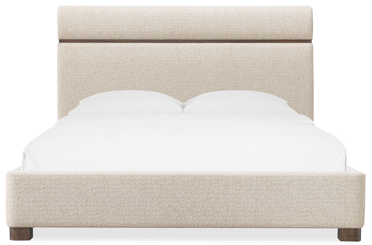 Eleana Upholstered King Panel Bed - Beige by Hooker Furniture - View 4
