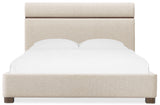 Eleana Upholstered King Panel Bed - Beige by Hooker Furniture - View 4