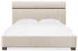 Eleana Upholstered Queen Panel Bed - Beige by Hooker Furniture - View 4