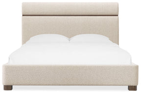 Eleana Upholstered Queen Panel Bed - Beige by Hooker Furniture - View 4