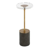 Kaufman Crystal Accent Table Black / Brass - Black / Gold by Uttermost - View 4