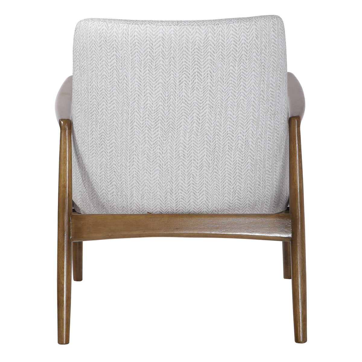 Bev Accent Chair - White / Dark Brown by Uttermost - View 4