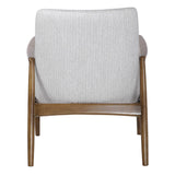 Bev Accent Chair - White / Dark Brown by Uttermost - View 4