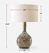 Rhine Brown Glass Table Lamp - Dark Brown by Uttermost - View 8