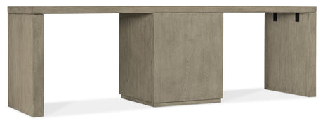 Linville Falls 96" Desk With One Centered File - Gray by Hooker Furniture - View 4