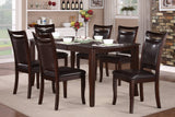 Dark Cherry Finish Simple Design 1pc Dining Table with Separate Extension Leaf Mango Veneer Wood Dining Furniture - B01156366 - Home Elegance USA - 8