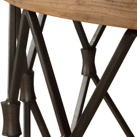 Chain Reaction Wooden Coffee Table - Light Brown by Uttermost - View 7