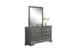 Modern Transitional 1pc Wooden Dresser Six Drawers Gray Finish Bedroom Furniture