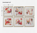 Fresh Start Red Abstract Prints (Set of 6) by Uttermost - View 8