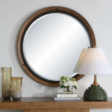 Porthole Round Mirror Bronze - Black by Uttermost - View 2