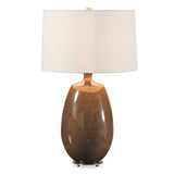 Vinson Glossy Table Lamp - Dark Brown by Uttermost - View 1