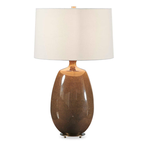 Vinson Glossy Table Lamp - Dark Brown by Uttermost - View 1