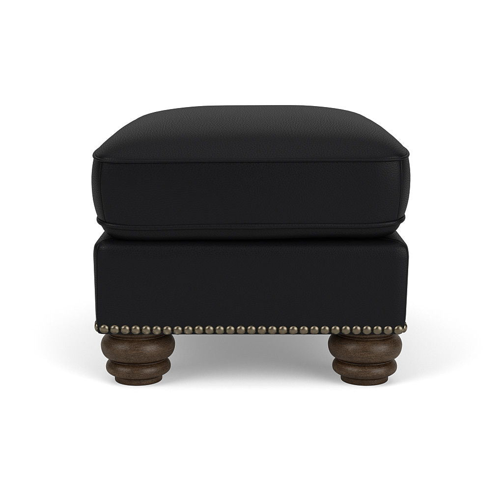 Bexley Leather Ottoman, Nailhead Trim | Flexsteel