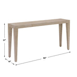 Kirkham Indoor-Outdoor Console Table Woodtone - Light Brown by Uttermost - View 6