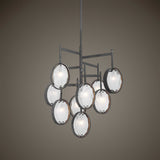 Maxin 9 Light Chandelier Dark Bronze - Bronze / Silver by Uttermost - View 3