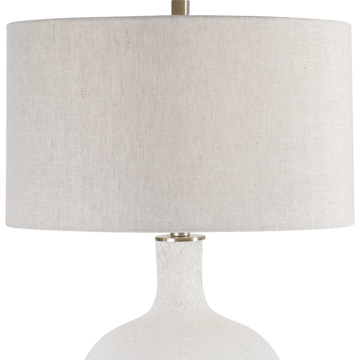 Whiteout Mottled Glass Table Lamp by Uttermost - View 6