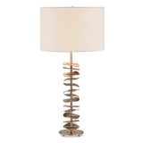 Akoa Metal Disc Table Lamp - Gold by Uttermost - View 1