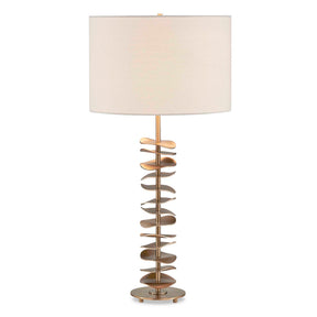 Akoa Metal Disc Table Lamp - Gold by Uttermost - View 1