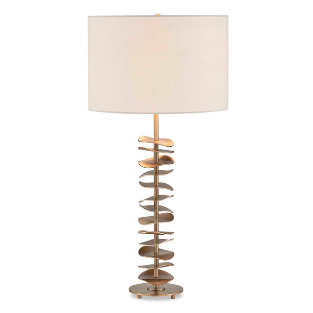 Akoa Metal Disc Table Lamp - Gold by Uttermost - View 1