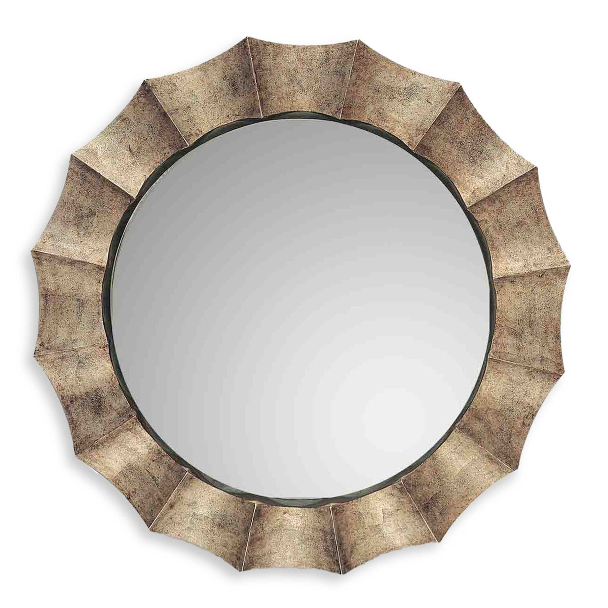 Gotham U Antique Silver Mirror - Silver / Gold by Uttermost - View 1