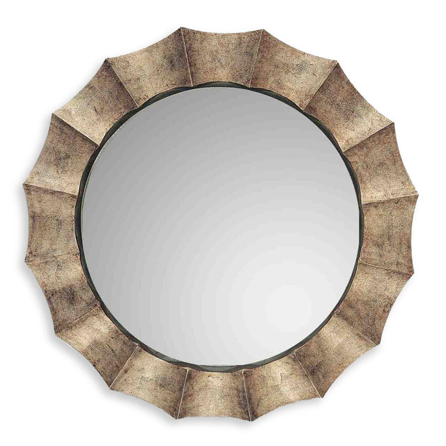 Gotham U Antique Silver Mirror - Silver / Gold by Uttermost - View 1