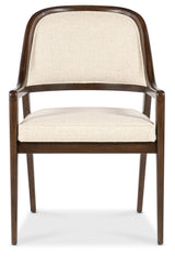Archives Upholstered Arm Chair - Beige / Dark Brown by Hooker Furniture - View 8