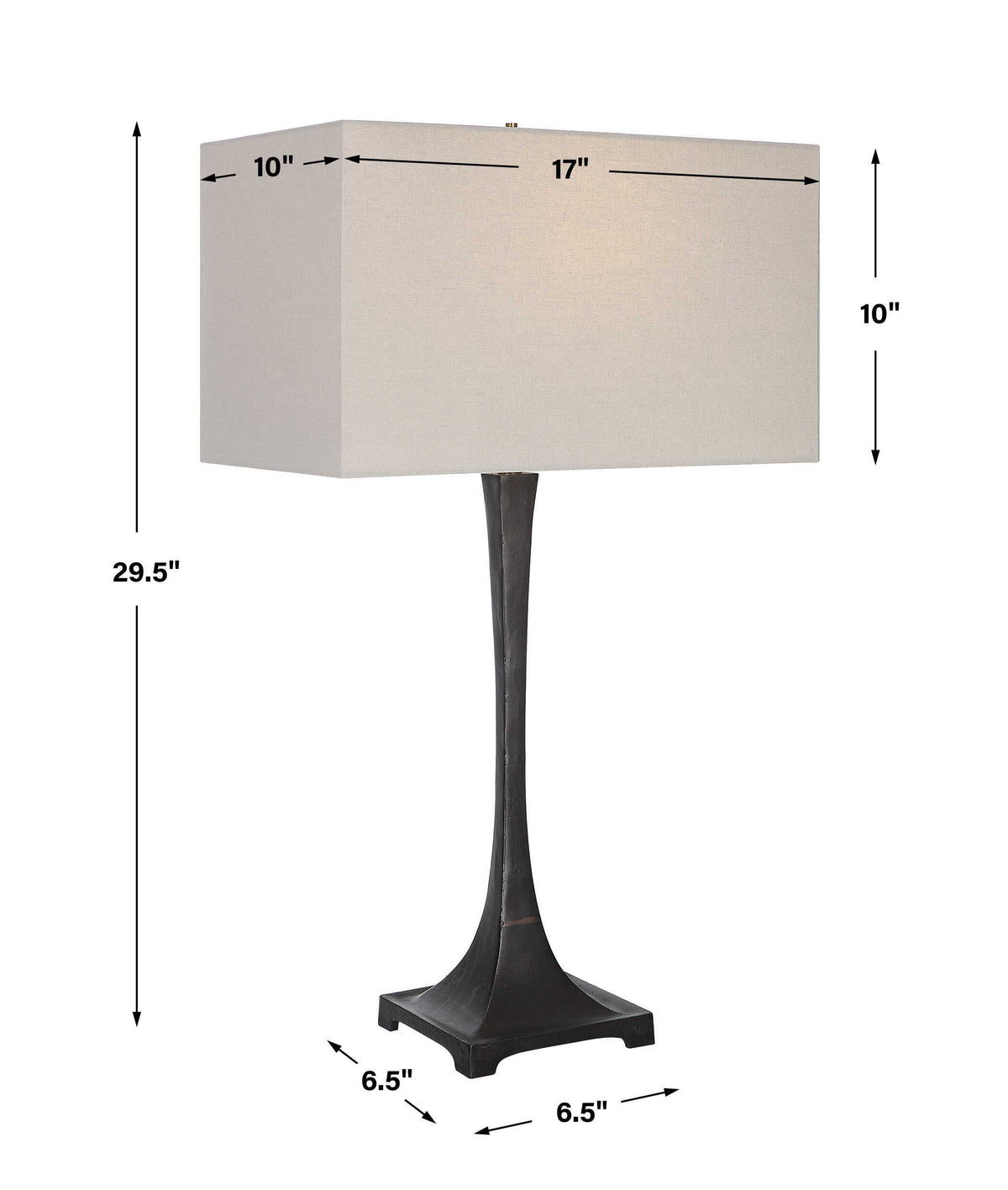 Reydan Table Lamp - Dark Brown by Uttermost - View 8