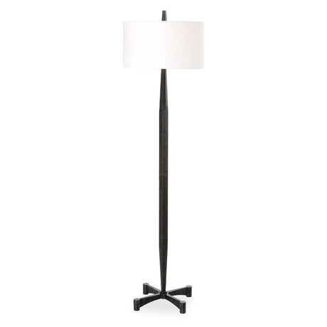 Counteract Rust Metal Floor Lamp - Black by Uttermost - View 1