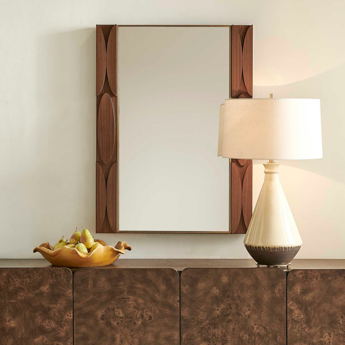Macario Mid-Century Wood Mirror Woodtone - Dark Brown by Uttermost - View 4