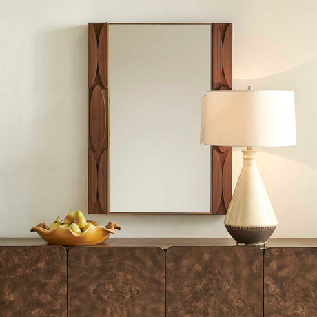 Macario Mid-Century Wood Mirror Woodtone - Dark Brown by Uttermost - View 4