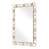 Twist It Mirror Antique Brass - Gold by Uttermost - View 4