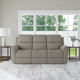 Henry Power Reclining Sofa With Power Headrests & Lumbar - Fog | Flexsteel