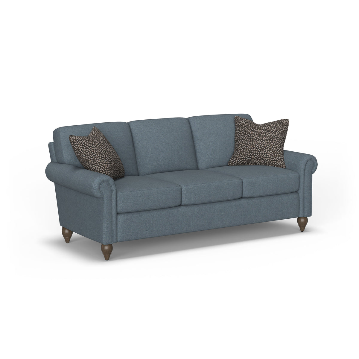 Moxy Fabric Sofa With Rolled Arms | Flexsteel