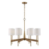 Lautoka Rattan 8 Light Chandelier - Light Brown by Uttermost - View 4